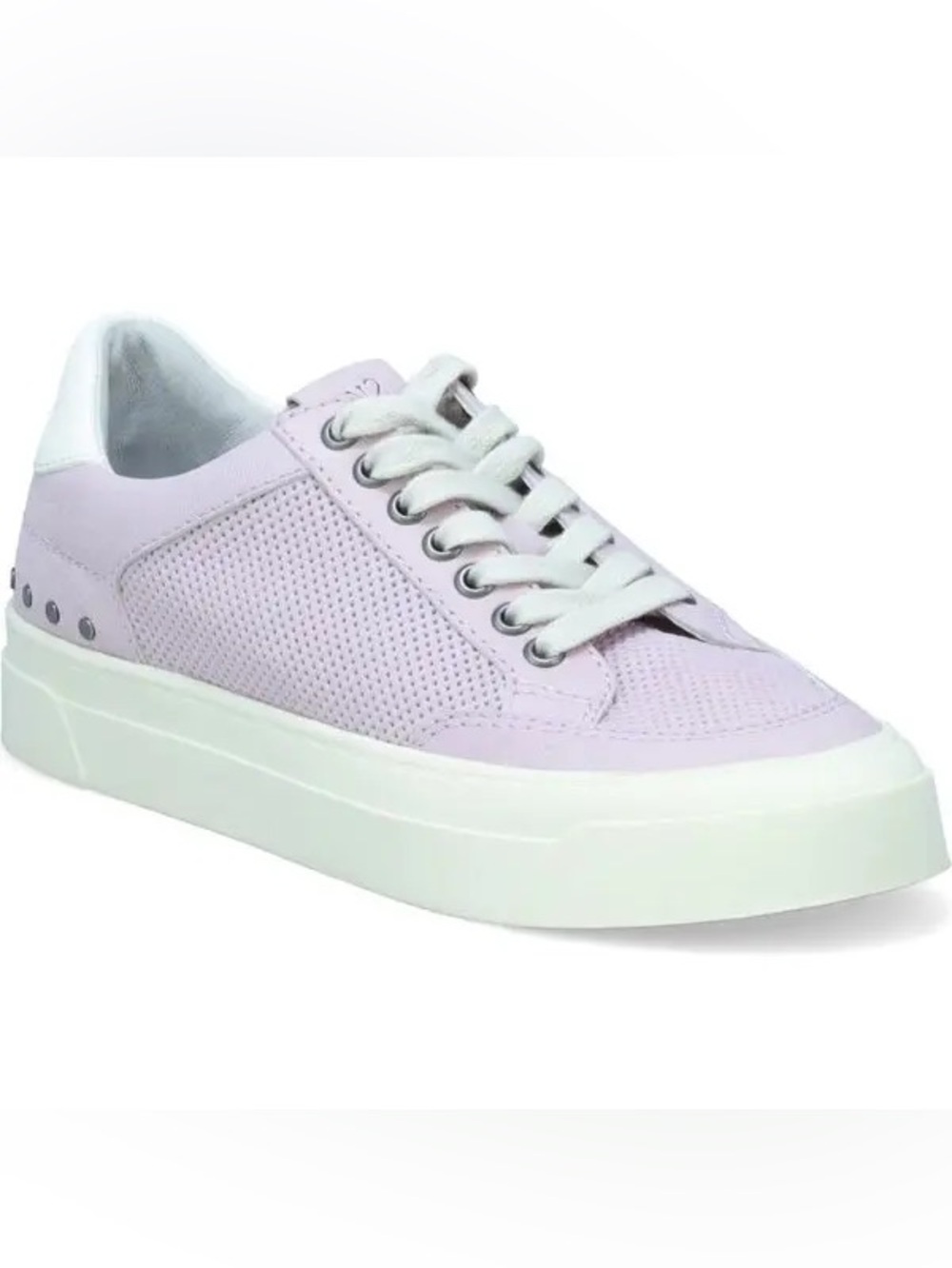 Miz Mooz 8.5 Lilac Leather Sneakers Platform Colorful Preppy Boho Retro Coquette